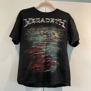 Vintage look megadeath tour band tee FINAL PRICE